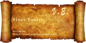 Viszt Evelin névjegykártya